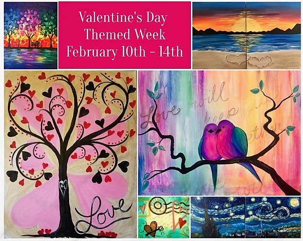 A Week of Valentine's Themed Classes